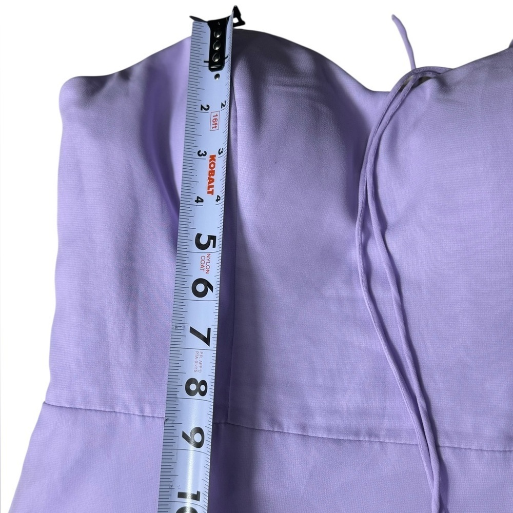 Azazie Mady purple chiffon women maxi Dress size A8 - Picture 16 of 16